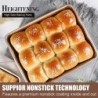 Îngroșați oțel carbon tavă de copt aurie antiaderentă cuptor pătrat prăjitură pâine tigăi de patiserie biscuiți vase de copt mat