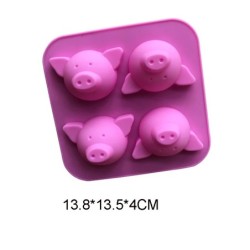 Formă din silicon de desene animate pentru copt cusătură urs șoarece pisică porc rață ciocolată săpun forme instrument pentru de