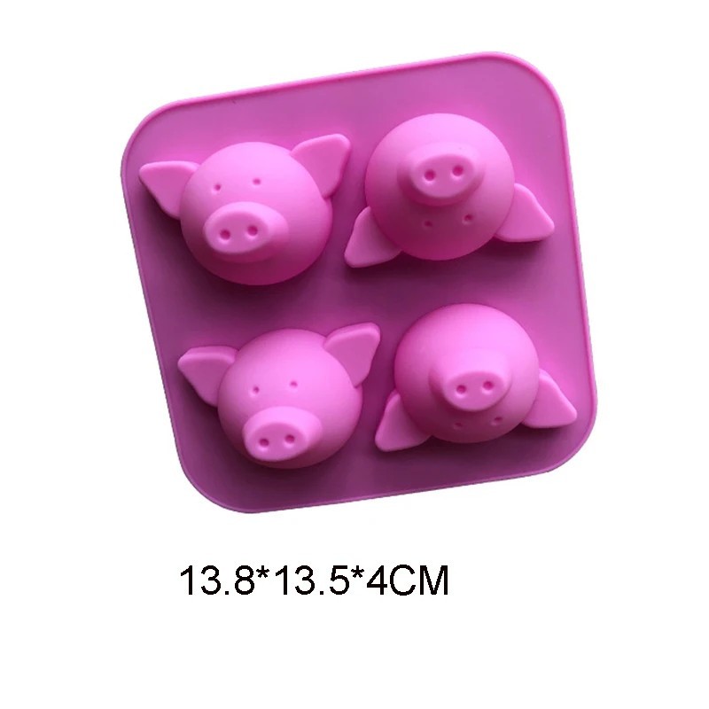 Formă din silicon de desene animate pentru copt cusătură urs șoarece pisică porc rață ciocolată săpun forme instrument pentru de