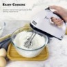 Bătător de ouă electric portabil saengQ, mixer automat de uz casnic, batător de albuș și smântână, mini alb cu 7 trepte