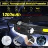 Lampă frontală cu senzor Lanternă cu cap LED Lanternă cu cap reîncărcabilă Baterie încorporată 5 moduri de iluminare Pescuit Lan