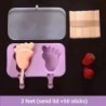 Formă din silicon pentru înghețată Forme siameze pentru popsicle cu capac DIY Mucegai pentru acadele de gheață de casă Imagine d