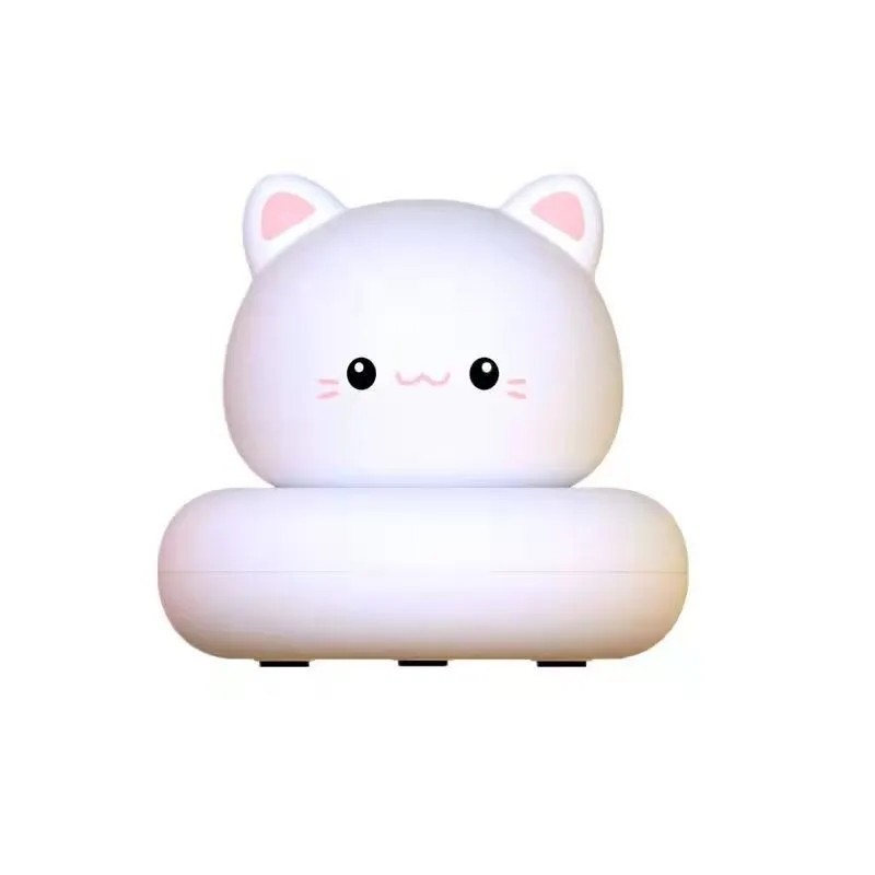 Lumină de noapte cu încărcare USB, drăguț, control al aplauzei, lampă pentru somn în formă de animal de companie, dormitor, cado Lumină de noapte cu încărcare USB, drăguț, control al aplauzei, lampă pentru somn în formă de animal de companie, dormitor, cado
