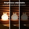 Lumină de noapte cu încărcare USB, drăguț, control al aplauzei, lampă pentru somn în formă de animal de companie, dormitor, cado