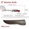 Cuțit pentru dezosat bucătărie Bucătar Măcelar Satar pentru carne Cuțit pentru toaletă fructe din oțel inoxidabil Carne tăiată C