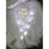 1 buc. Lumină crengă de mesteacăn alb. Lumini festive cu LED, care funcționează cu baterie, pentru petrecerea de Crăciun, decora