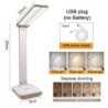 Lampă de birou cu LED Lampă de masă reîncărcabilă prin USB 3 niveluri Iluminare tactilă reglabilă pentru birou Protecția ochilor