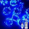 Ghirlande luminoase cu LED-uri pentru decorațiuni de ghirlande de Crăciun, 8 moduri, telecomandă USB, petrecere de vacanță de nu