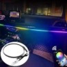 64 de culori USB Car LED Lumină ambientală Benzi acrilice Lumini pentru tabloul de bord RGB Interiorul mașinii Aplicație ascunsă