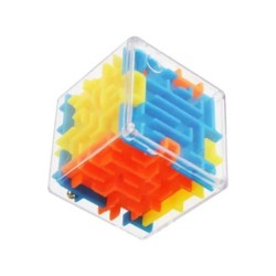 Cub magic labirint 3D cu șase fețe cub de viteză transparent cu bilă rulanta Cuburi magice labirint jucării pentru copii jucării