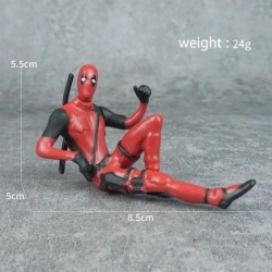 6 Decorație de birou Deadpool Car Home Office 8cm X-MAN Funny Cute Figure Model Toys