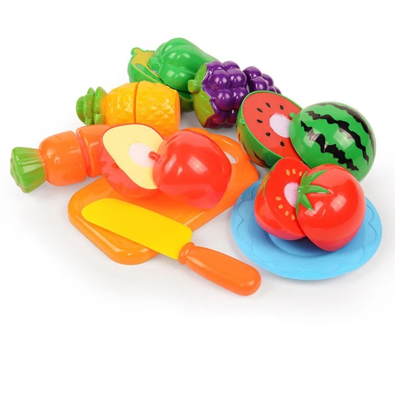 Jucării pentru copii Set de tăiat fructe și legume pentru copii Jocuri de simulare Jucărie de bucătărie Montessori Jucării pentr