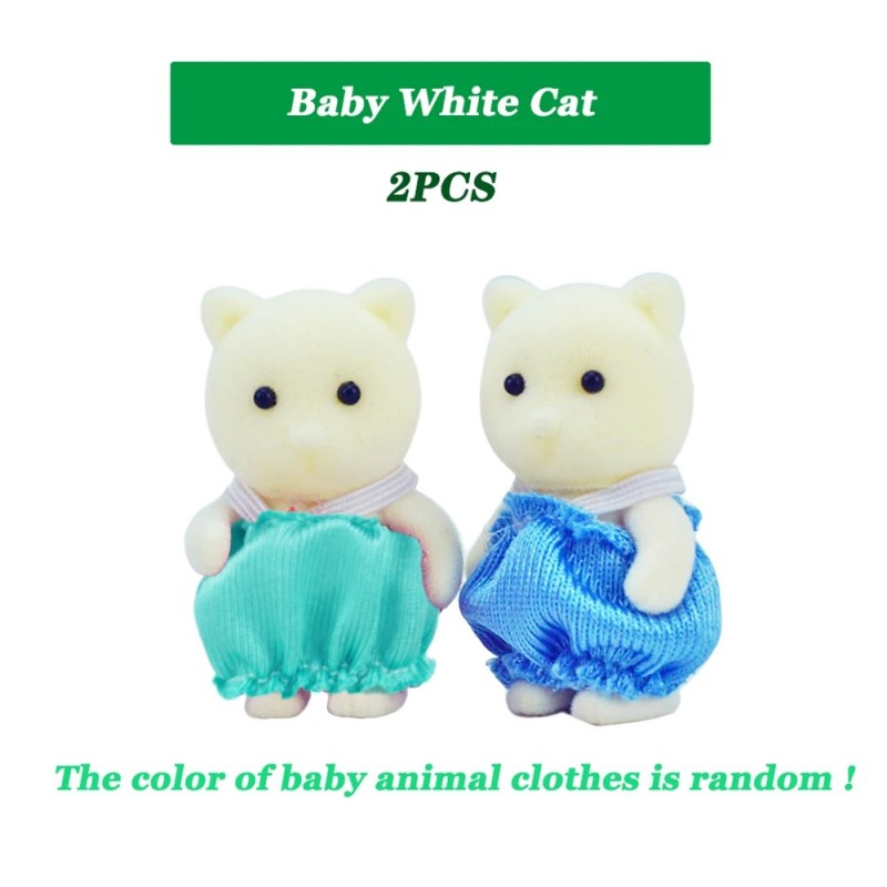 1:12 Simulare Pădure Animale Familie Iepure Panda Koala Reni Baby Dollhouse Figures Jucărie de colecție Set Mobilier Gifr