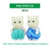 1:12 Simulare Pădure Animale Familie Iepure Panda Koala Reni Baby Dollhouse Figures Jucărie de colecție Set Mobilier Gifr
