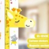 Autocolante detașabile 3d tridimensionale pentru înălțime de desene animate Autocolante de perete autoadezive pentru copii cu as