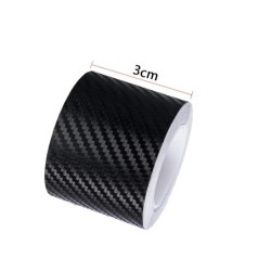 DIY Nano 3D Fibră de carbon Autocolante pentru mașină Protector pentru prag Bandă de protecție pentru mașină Bandă de protecție 