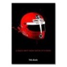 Cască de curse F1 modernă Postere din pânză Picturi celebre Campion mondial de Formula 1 Imprime Graffiti Poze de artă de perete