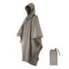 Poncho de ploaie, rezistent la apă, cu glugă, haină de ploaie, covoraș de picnic, pătură, adăpost solar pentru camping în aer li