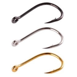 Aorace 100 buc set de cârlige de pescuit din oțel carbon, un singur cerc, cârlig de pescuit cu muscă, cârlige ghimpate pentru cr