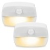 Lumină cu senzor de mișcare pentru interior, cu LED-uri, pentru lumină de noapte, care acționează cu baterii, pentru hol, scară,