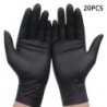 50/20 buc mănuși de unică folosință din nitril negru, fără latex, rezistente la apă, durabile, potrivite pentru bucătărie, prelu