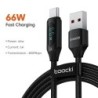 Cablu Toocki tip C la tip C 100W PD Încărcător rapid de încărcare Cablu de afișare USB C la USB C pentru Xiaomi POCO F3 Realme M