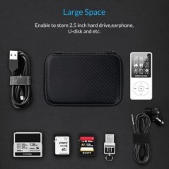 Geantă de călătorie cu fermoar Protecție încărcător pentru telefon mobil Geantă mare Cablu de date pentru disc portabil Geantă d