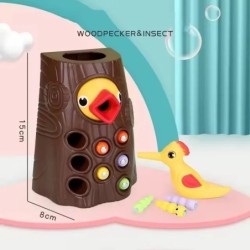 Jucării pentru bebeluși Joc cu viermi de prindere din lemn Puzzle 3D pentru copii devreme Jucării educaționale Montessori Jocuri