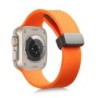 Curea din fibră de carbon pentru Apple Watch Band 49mm 46 45/41mm 40/44mm Bratara magnetică din silicon Iwatch Ultra2 Series 10 