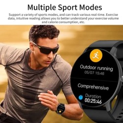 Ceas inteligent LIGE Bărbați Femei Ecran tactil complet Ceas Sport Fitness Bărbați IP67 Bluetooth impermeabil pentru Android IOS