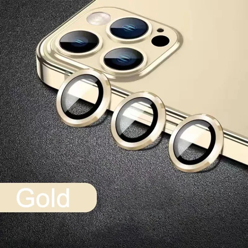 1-3 set de sticlă de protecție a obiectivului camerei cu inel metalic pentru iPhone 11 12 13 14 15 Pro Max Mini Plus Film pentru