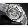 Forsining Casual ceas automat 3D Diamond Skeleton Hollow Ceasuri de mână pentru bărbați Ceasuri militare luminoase Tourbillon Mo