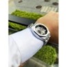 Forsining Casual ceas automat 3D Diamond Skeleton Hollow Ceasuri de mână pentru bărbați Ceasuri militare luminoase Tourbillon Mo