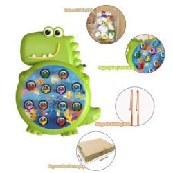 Dinozaur Jucării de pescuit magnetice simple Jucării de pescuit cu tijă Jucării pentru copii Bebeluși Montessori cu tije Cadou e