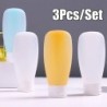 3 buc/lot sticle reîncărcabile PE 60 ml 100 ml loțiune gel de duș recipient șampon tub de stoarcere sticle goale recipient instr