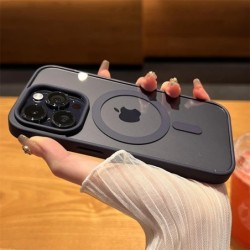 Încărcare fără fir magnetică de lux pentru husă Magsafe pentru iPhone 16 15 14 Plus 13 12 11 Pro Max husă transparentă antișoc