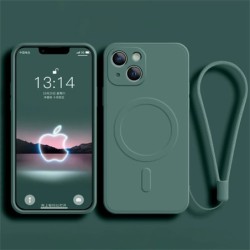 Husă de încărcare fără fir magnetică Magsafe pentru iPhone 15 16 14 13 12 11 Pro Max Mini XR XS Plus Husă curea din silicon lich