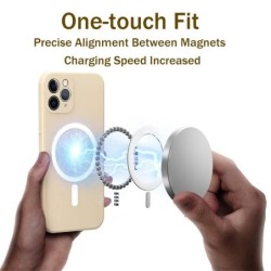 Husă de încărcare fără fir magnetică Magsafe pentru iPhone 15 16 14 13 12 11 Pro Max Mini XR XS Plus Husă curea din silicon lich