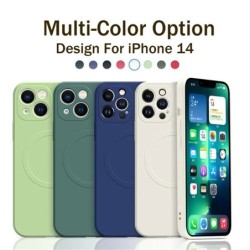 Husă de încărcare fără fir magnetică Magsafe pentru iPhone 15 16 14 13 12 11 Pro Max Mini XR XS Plus Husă curea din silicon lich