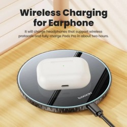 Toocki 15W încărcător fără fir Stație de încărcare rapidă fără fir pentru iPhone 15 14 13 12 Samsung Galaxy S23 S22 S21 S20 Airp