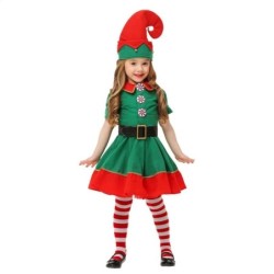 Costum de Moș Crăciun de Crăciun Elf verde Cosplay Familie Carnaval Petrecere Anul Nou Fancy Dress Set de haine pentru bărbați, 