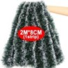 Panglici de trestie verde de Crăciun Ghirlandă Ornamente pentru brad de Crăciun Panglici de trestie verde Coroană suspendată pen