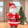 Balon mare Moș Crăciun din folie de aluminiu pentru petrecerea de Crăciun, accesorii decorative, 119 cm, 1 buc