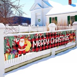 Crăciun Fericit Banner în aer liber Decor de Crăciun pentru casă 2024 Ornament de Crăciun Navidad Natal Noel Kerst Cadou La mulț