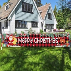 Crăciun Fericit Banner în aer liber Decor de Crăciun pentru casă 2024 Ornament de Crăciun Navidad Natal Noel Kerst Cadou La mulț