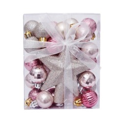 30 buc/set bile de Crăciun pandantiv brad de Crăciun ornament suspendat Star Topper Noel Navidad Decor pentru acasă Cadou de Anu