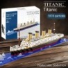 Blocuri de construcție a navei gigantice Titanic, blocuri de construcție, set de epave de croazieră cu aisberg de lux, micro ora