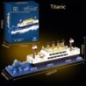 Blocuri de construcție a navei gigantice Titanic, blocuri de construcție, set de epave de croazieră cu aisberg de lux, micro ora