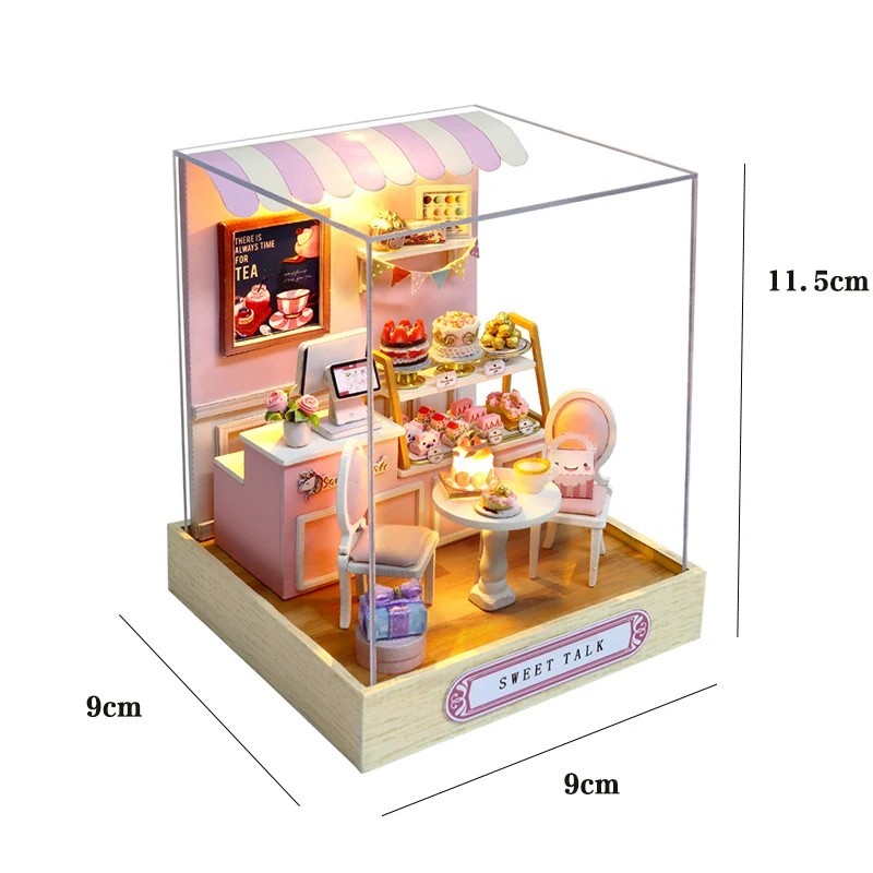 Casă de păpuși, realizată manual, 3D, confectionare de puzzle-uri, kit de modele de construcție, producție și asamblare, jucării