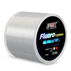 Linie de pescuit cu acoperire fluorocarbon 120M 0.20mm-0.60mm 7.15LB-45LB Fibră de carbon Linie de lider Naluca de pescuit Sârmă